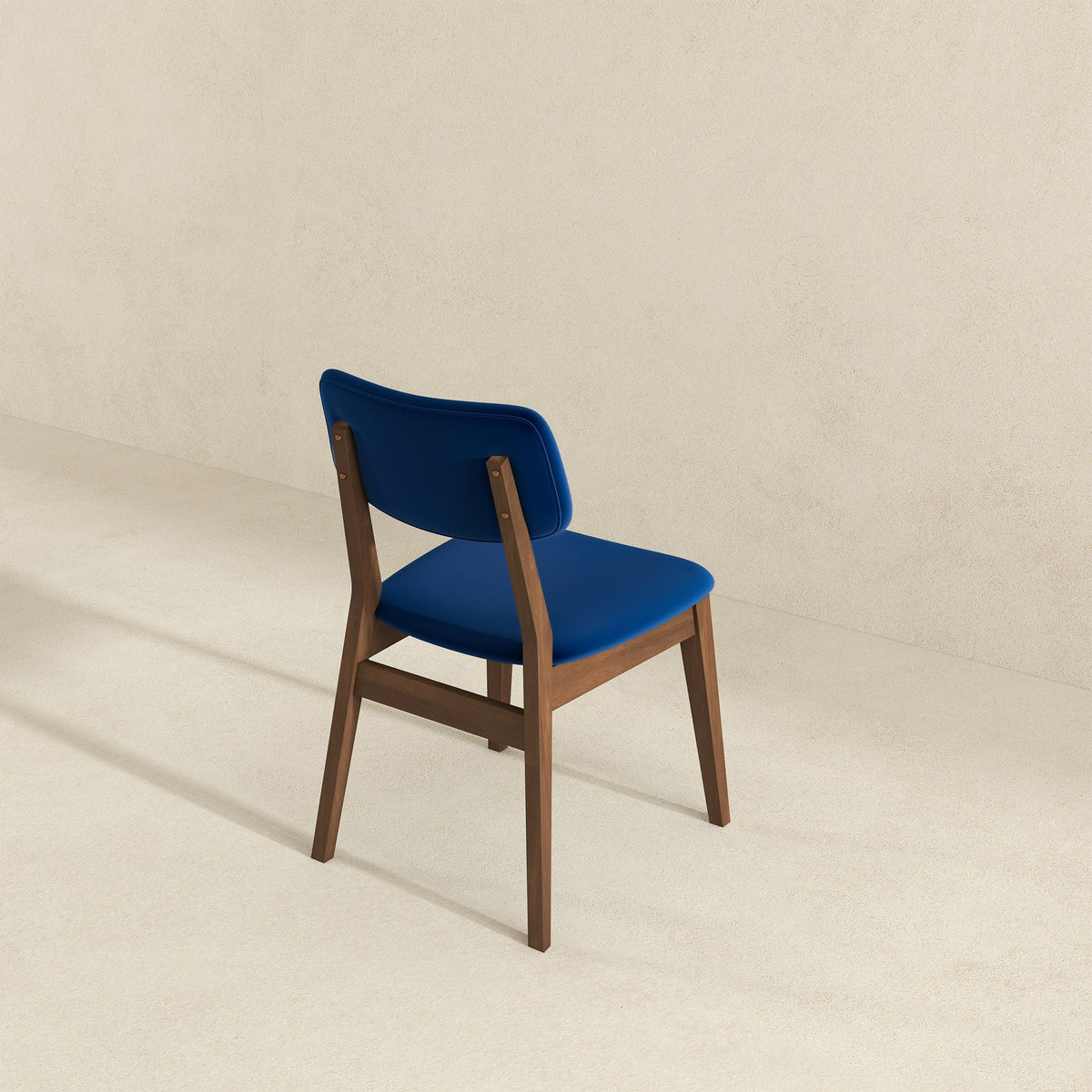 Solid Back Side Chair Set with Mid-Century Modern Design - Multiple Colors, photo 32 of 40