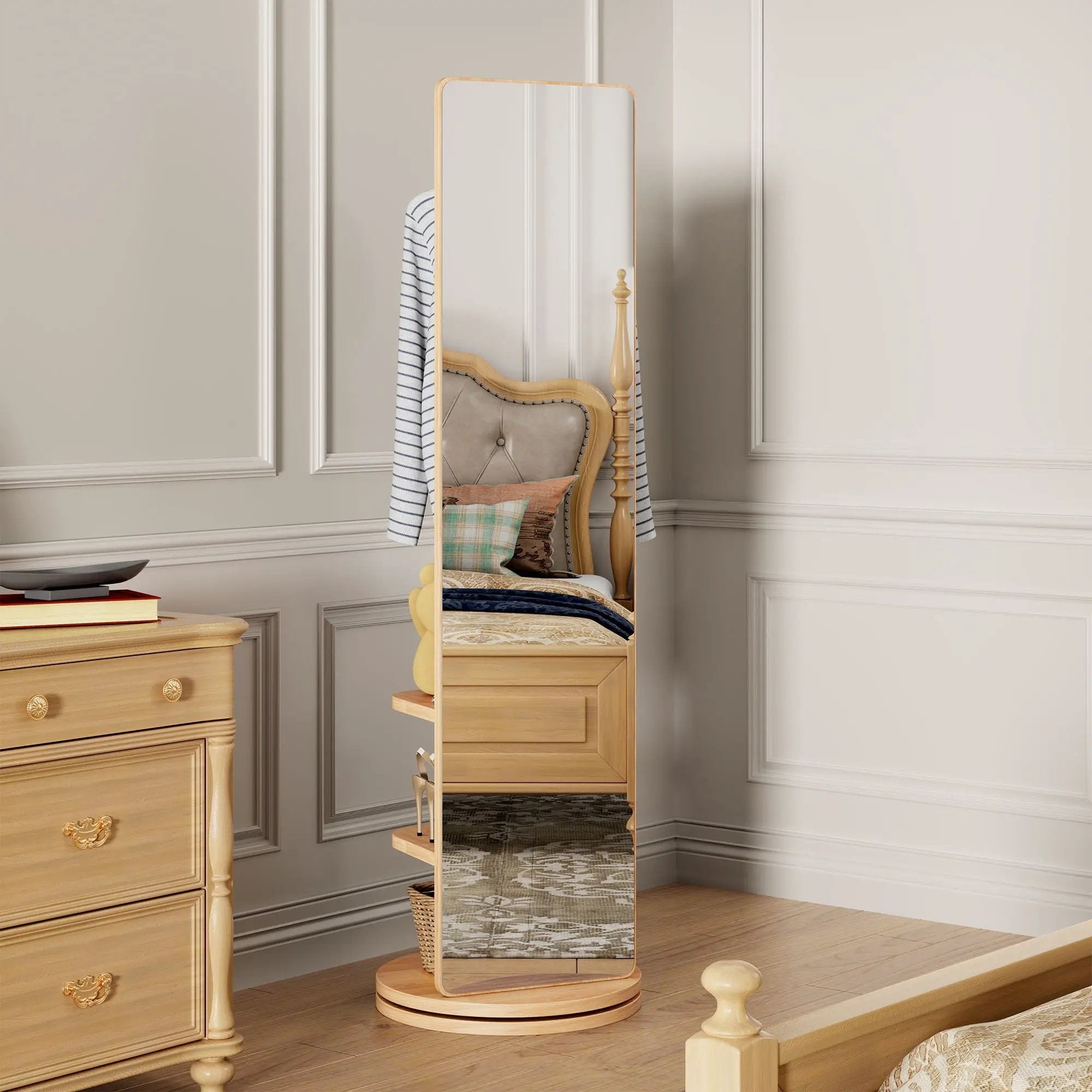 3 In 1 Multifunctional Full Length Clothing Mirror by Unique Piece Furniture