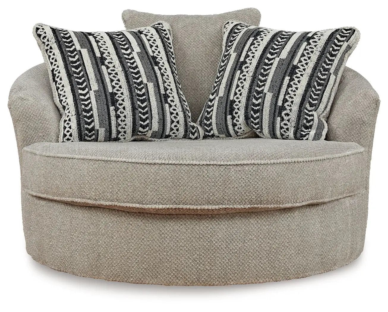 Calnita - Oversized Swivel Accent Chair - Sisal by Unique Piece Furniture