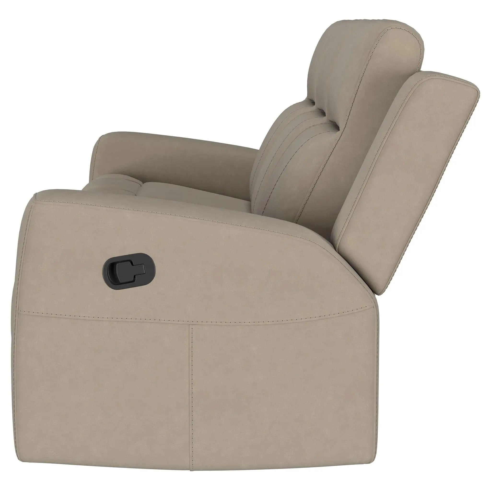 Brentwood Upholstered Motion Reclining Sofa Taupe by Unique Piece Furniture