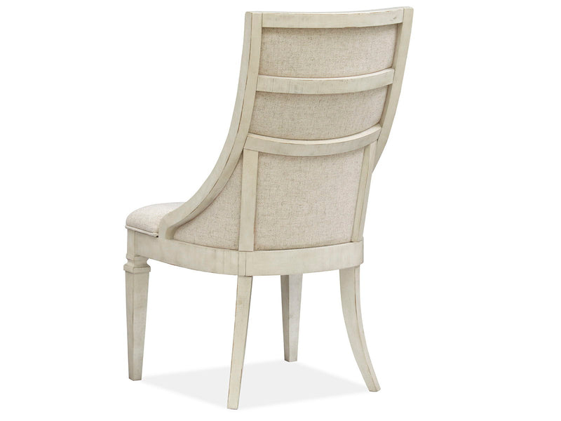 Newport - Dining Arm Chair With Upholstered Seat & Back (Set of 2) - Alabaster, photo 6 of 7