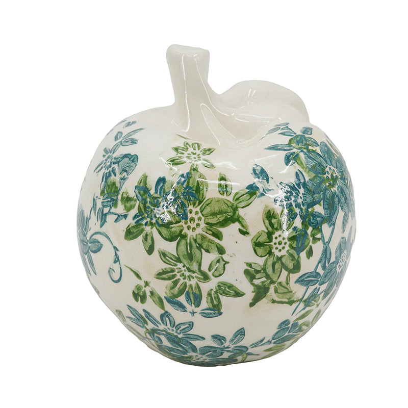 Floral Ceramic Pear and Apple Decor Set with Elegant Ivory Finish, photo 4 of 10