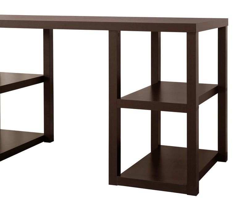 Mahogany Writing Desk with Storage Shelves - 60 Inch Wide, photo 5 of 5