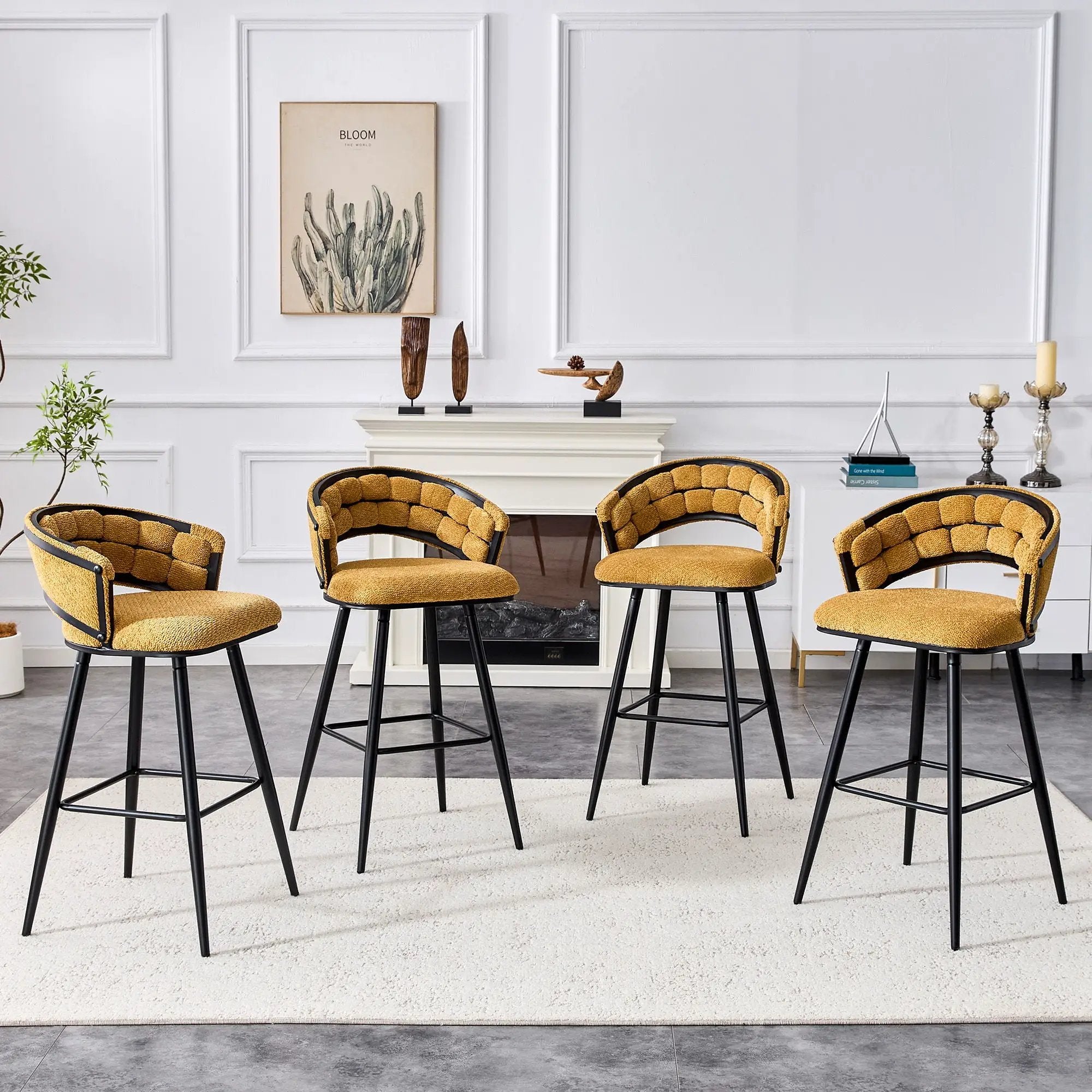 Bar Stools, Kitchen Island Counter Height Stools (Set of 2) by Unique Piece Furniture