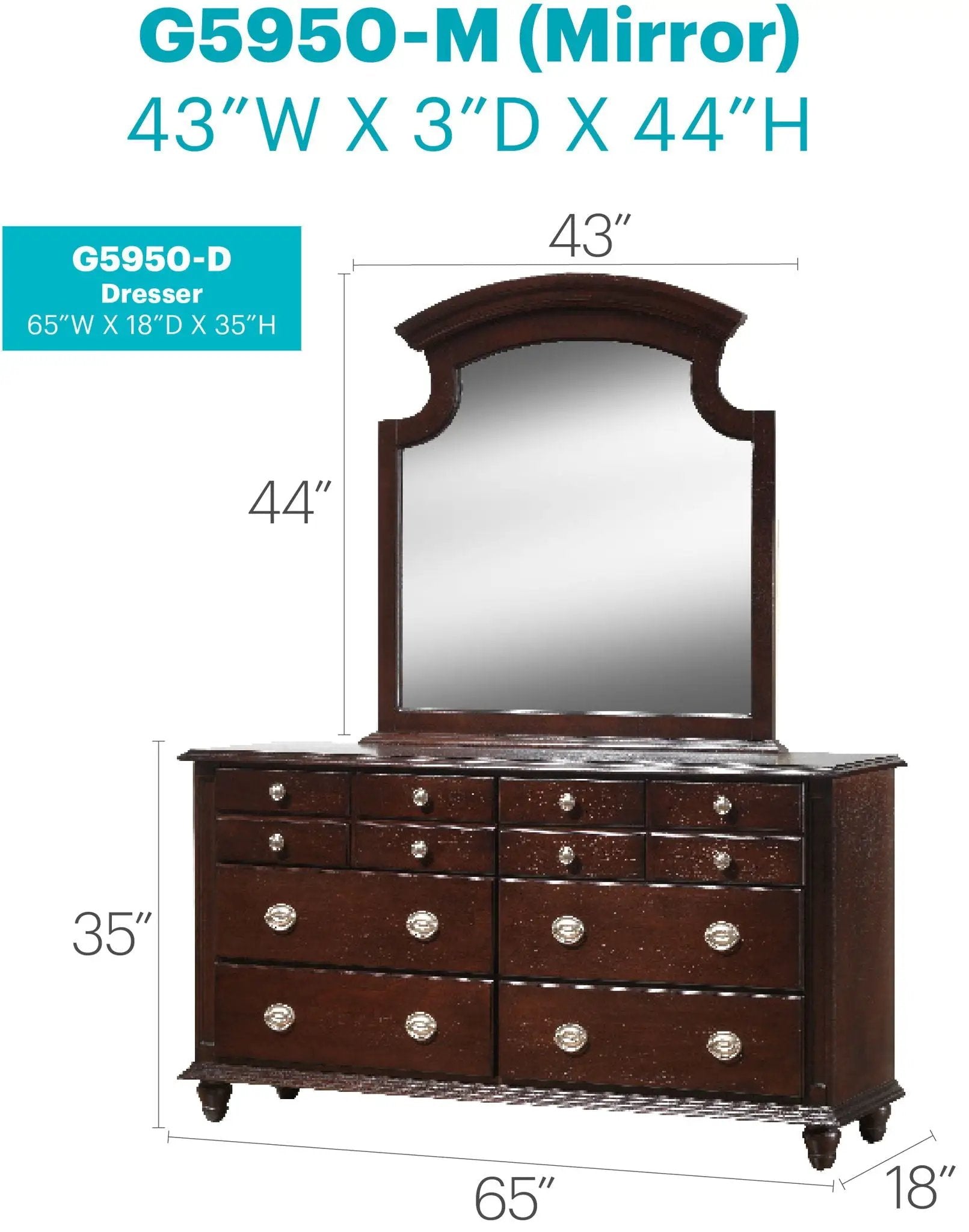 Elegant Traditional Dresser by Unique Piece Furniture
