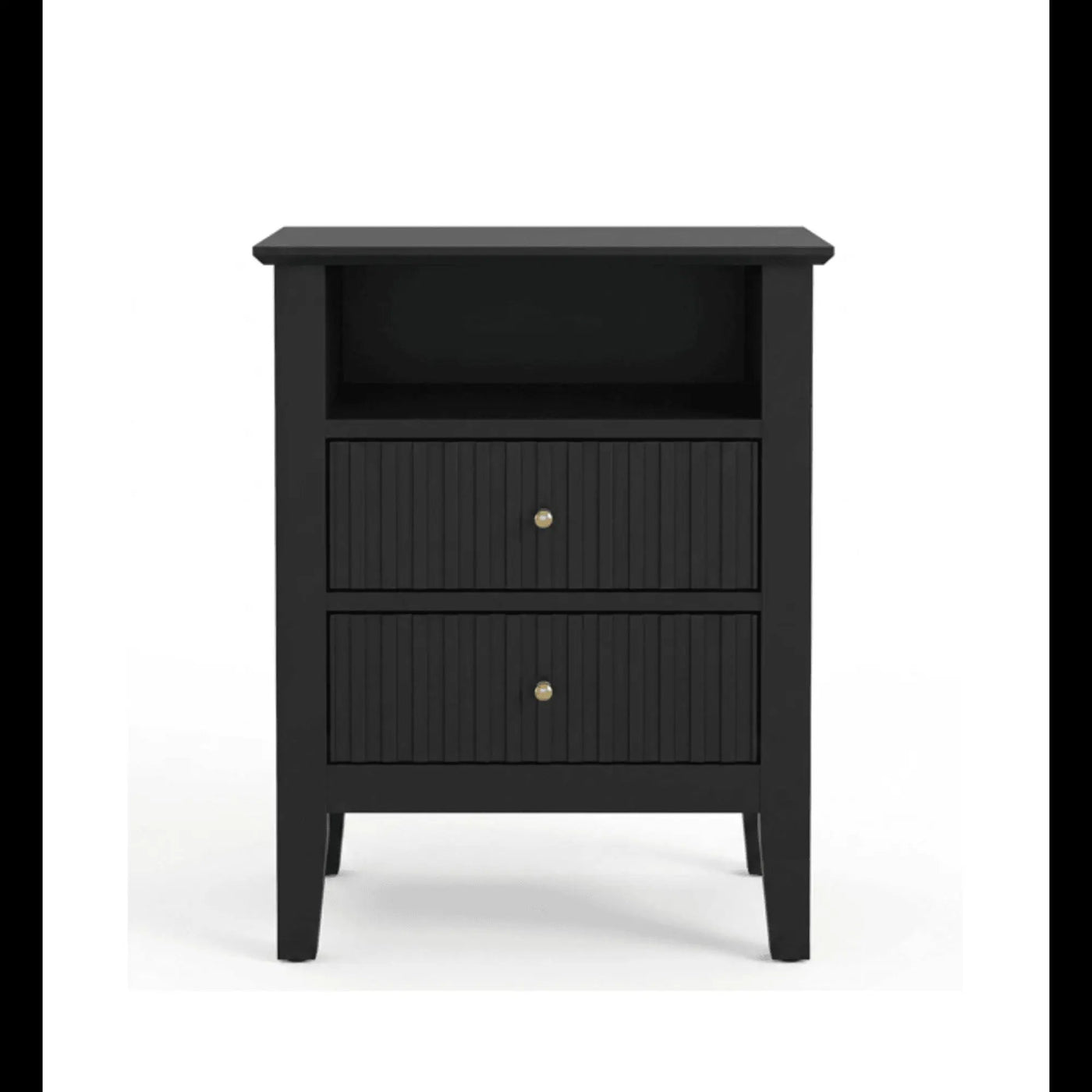 Fluted Nightstand With 2 Drawers by HouseOfZazla