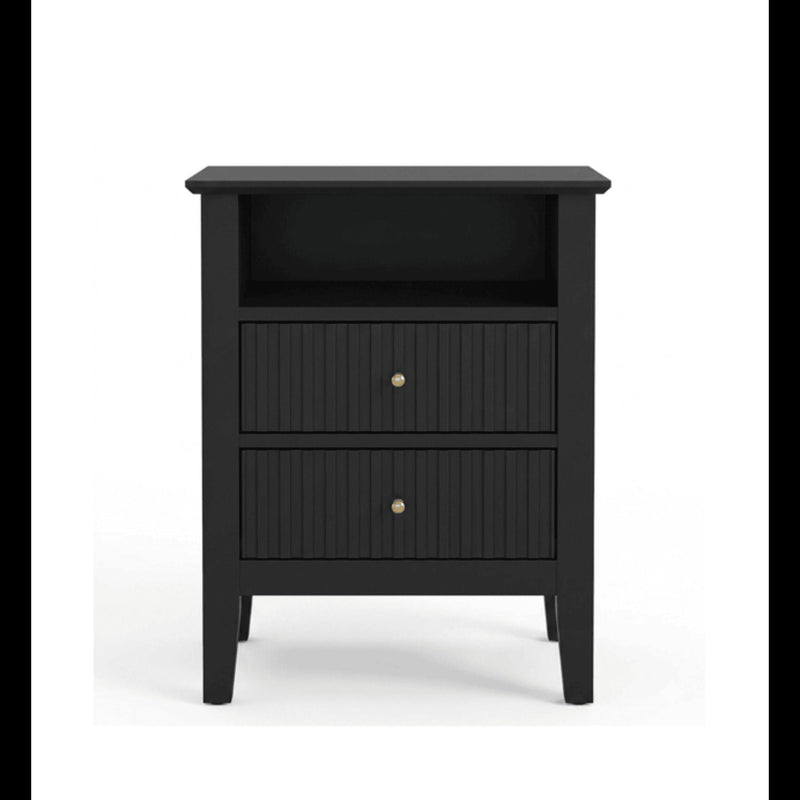Fluted Nightstand With 2 Drawers by HouseOfZazla