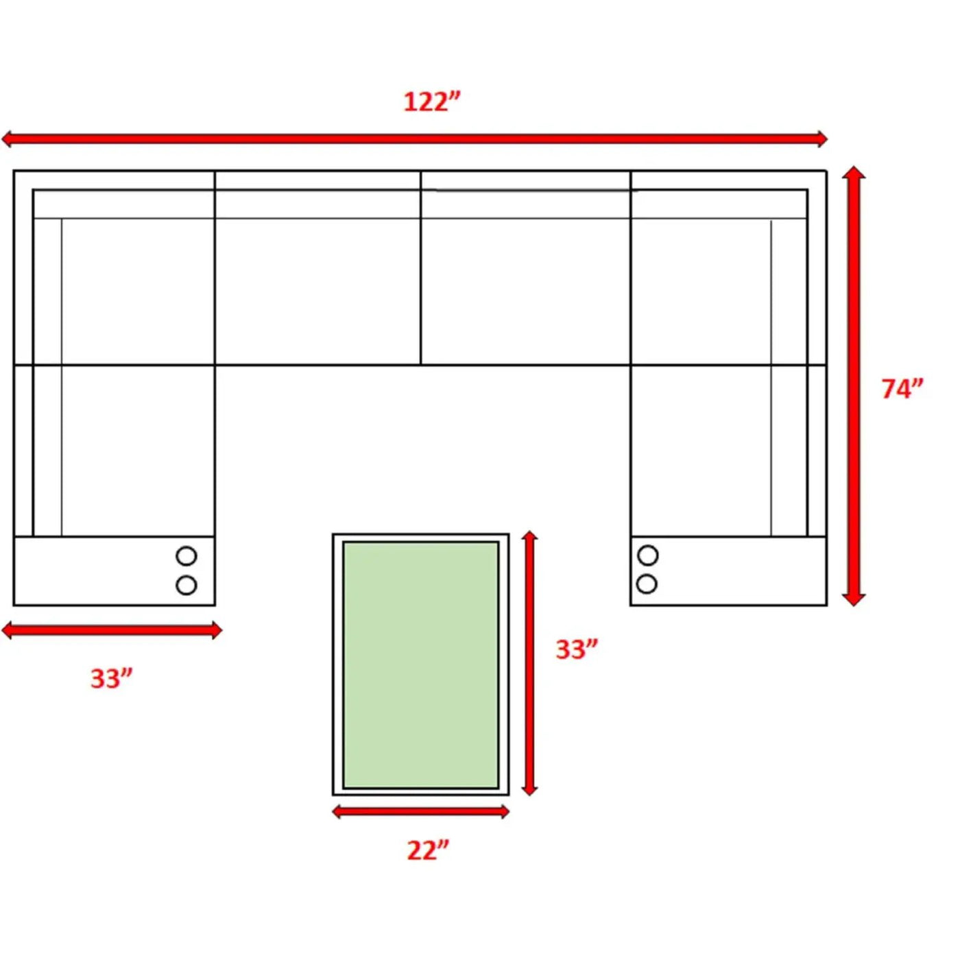 Outdoor Wicker Sectional With Weather Resistant Cushions And Table by Unique Piece Furniture