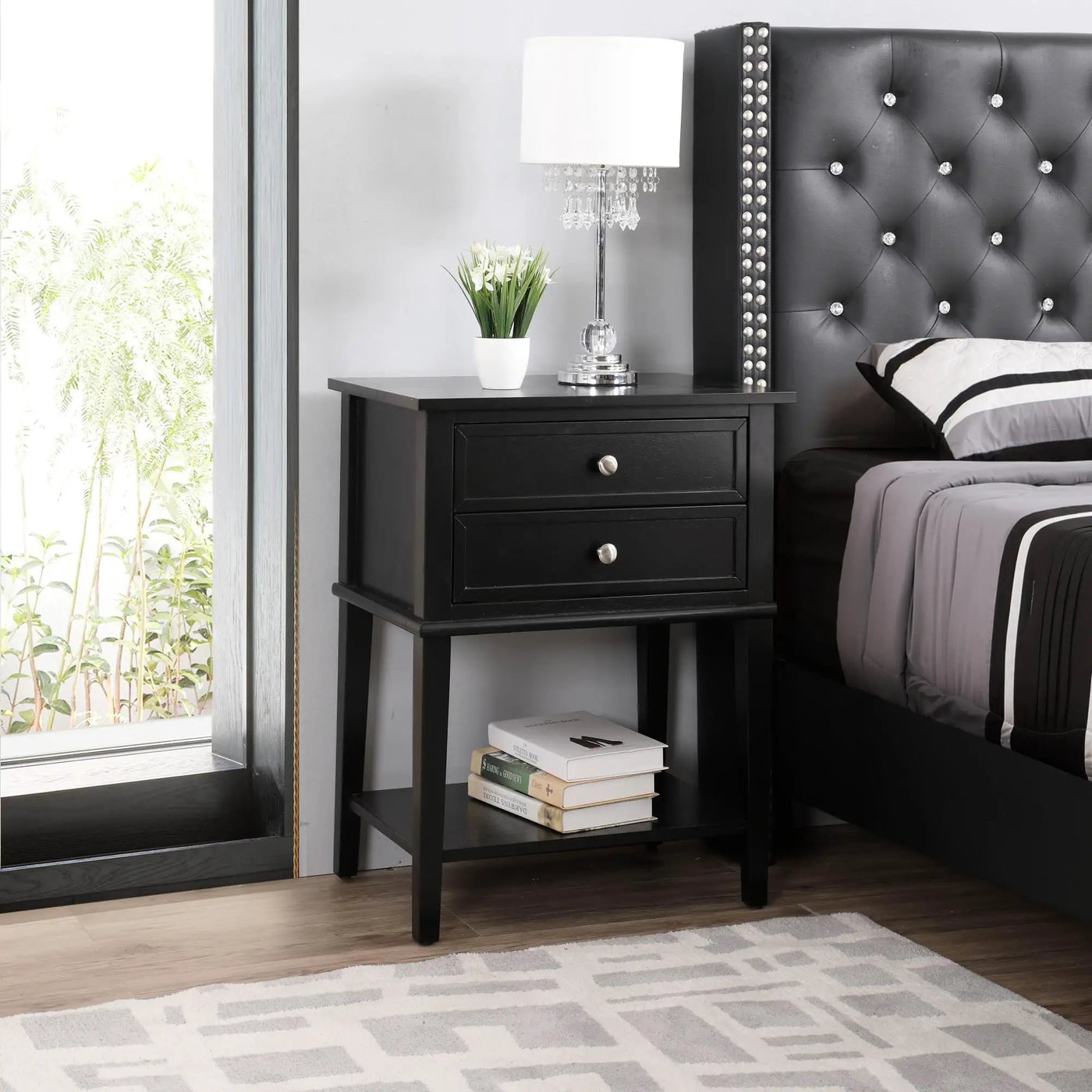 Vibrant Contemporary Nightstand by Unique Piece Furniture