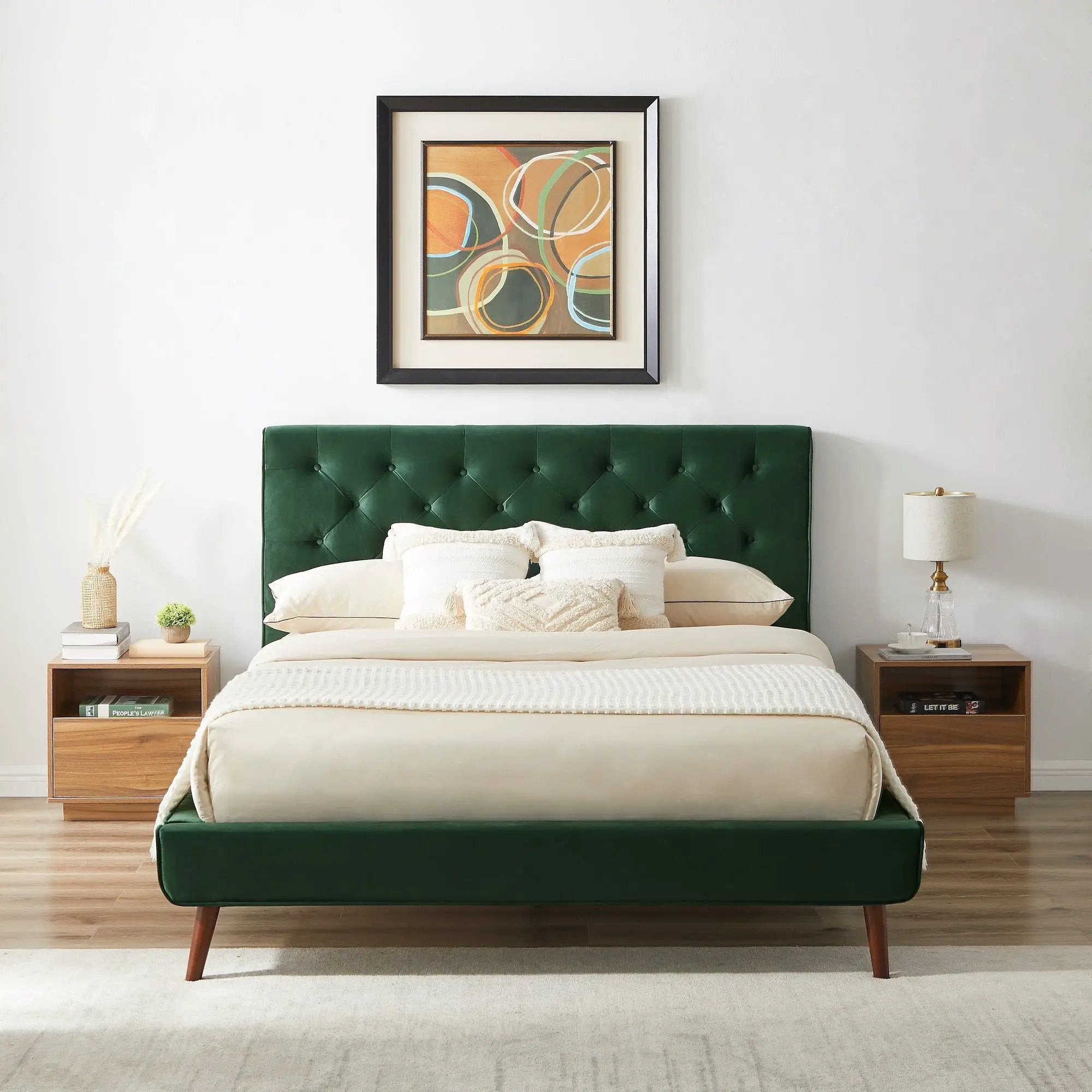Dillon - Mid-Century Modern Platform Bed by HouseOfZazla