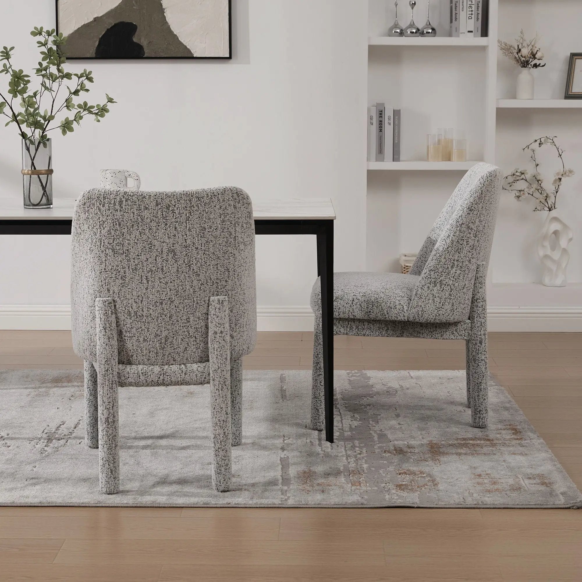 Wide Minimalist Dining Chair by Unique Piece Furniture