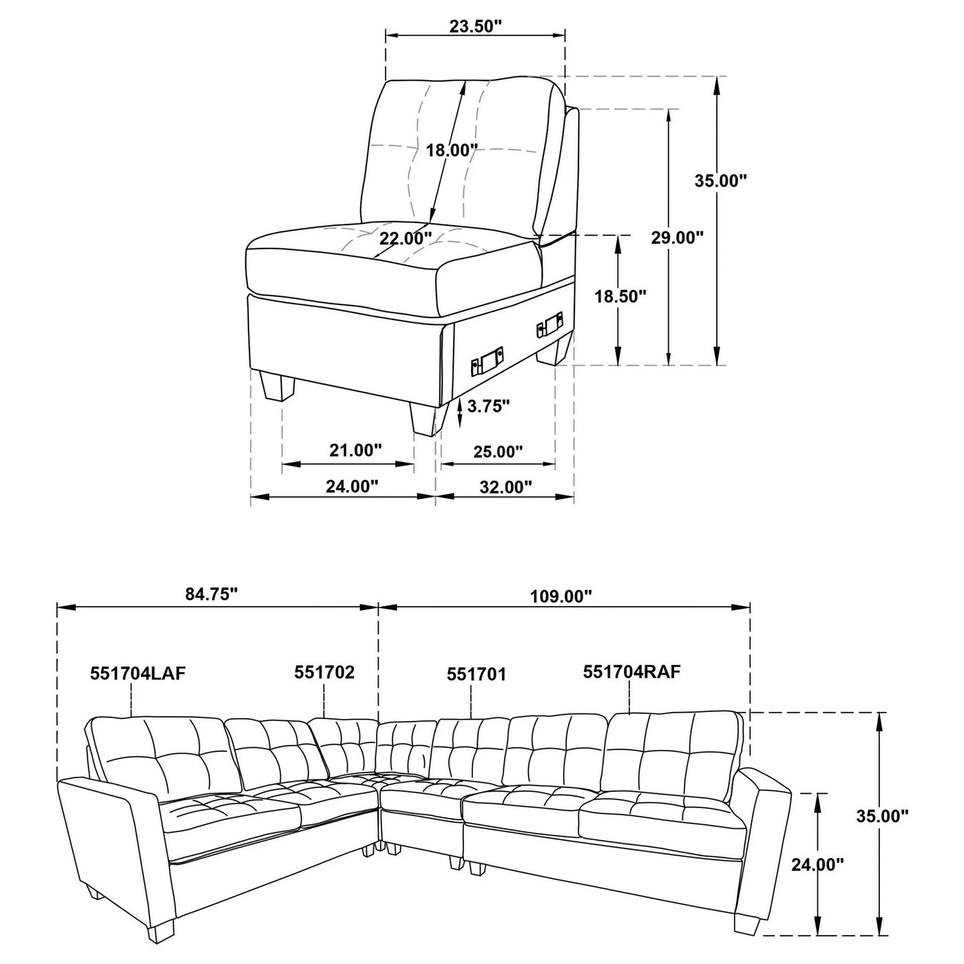 Ashland - Sectional Sofa by HouseOfZazla