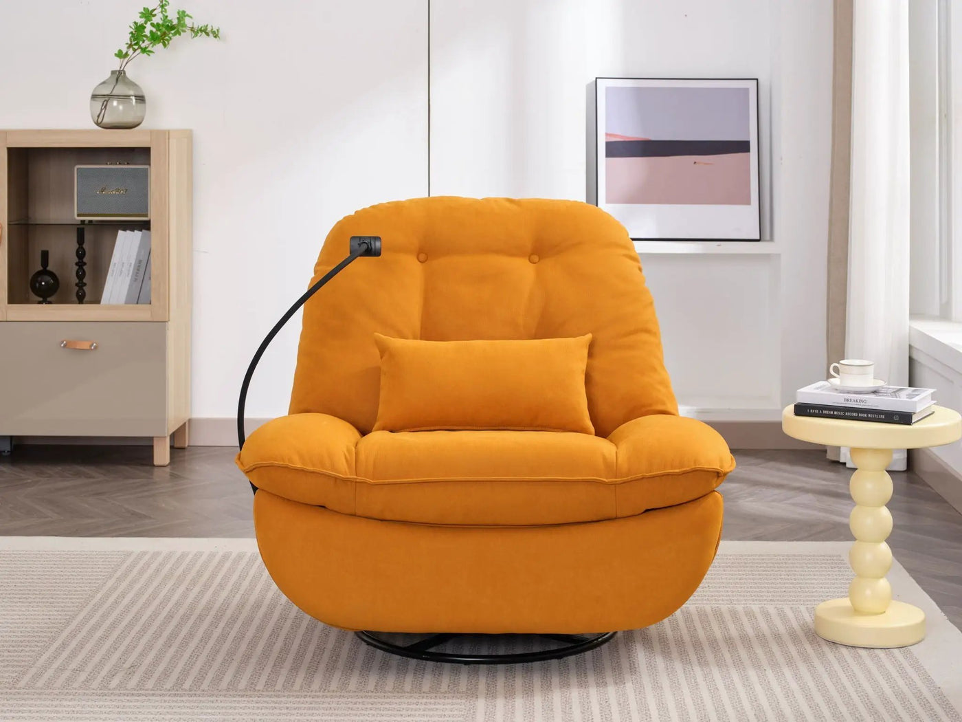 Power Recliner Swivel Glider USB Charger With tooth Music Player, Sleep, Working, Game And Leisure by HouseOfZazla