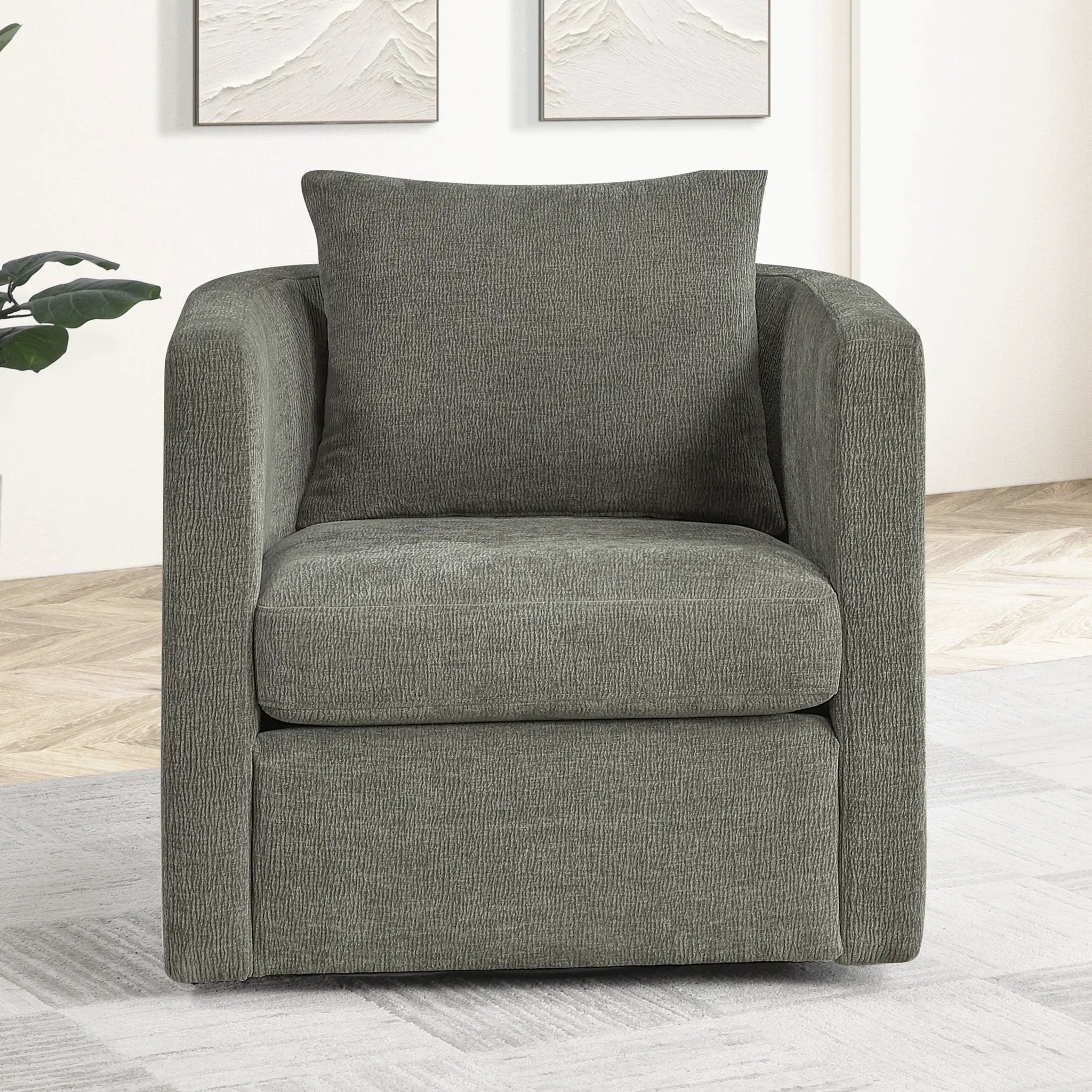 Sutton - Swivel Barrel Chair by HouseOfZazla