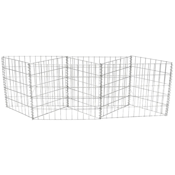Galvanized Steel Gabion Basket with 3 Compartments
