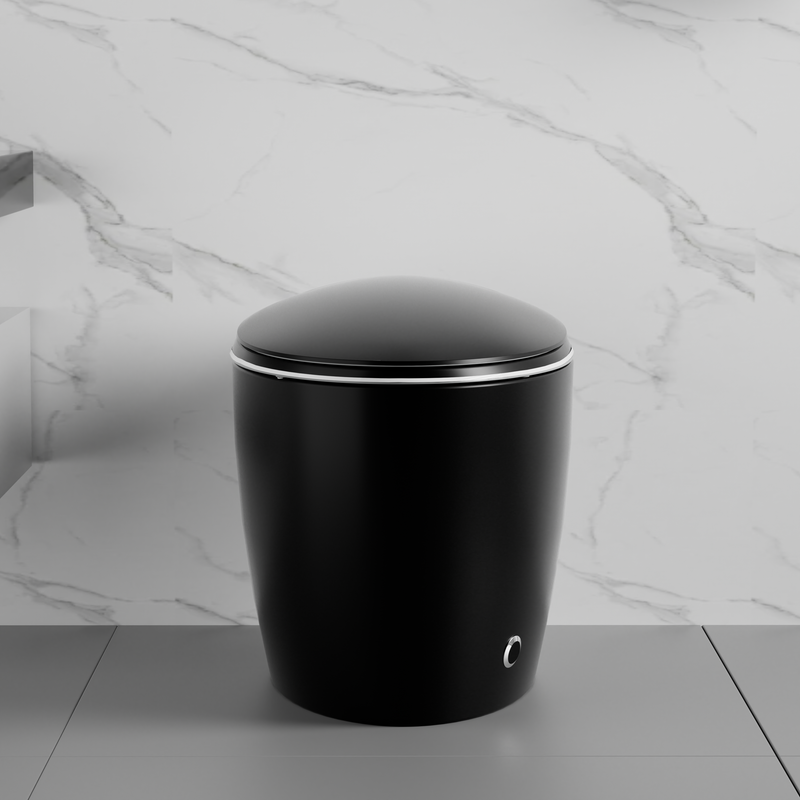 Smart Toilet with Bidet Built In, Auto Open/Close & Foot Sensor - White Porcelain, photo 6 of 10