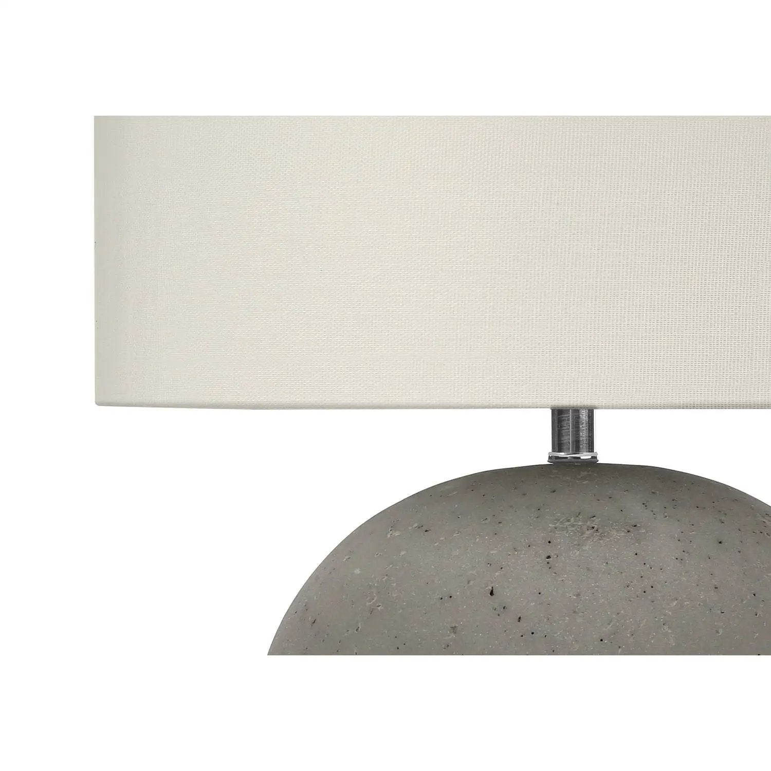 Lighting, Table Lamp, Concrete, Contemporary - Gray / Cream by Unique Piece Furniture