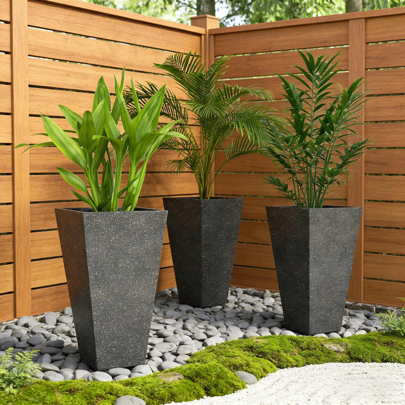 Stackable Taper Planters, Set of 3 by HouseOfZazla