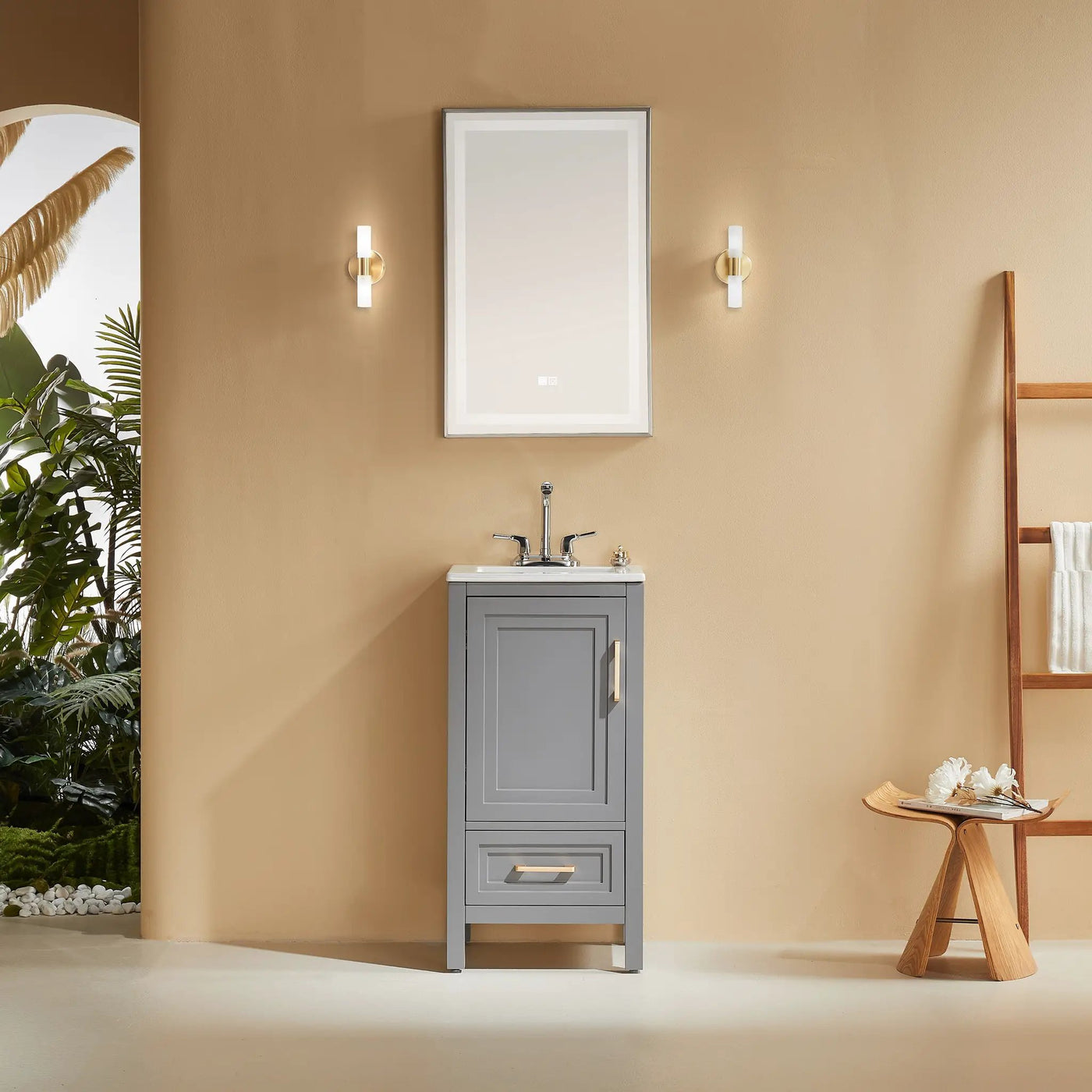 Fully Assembled 18'' Freestanding Single Bathroom Vanity by HouseOfZazla
