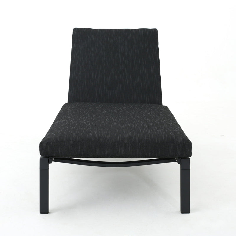 Modern Chaise Lounge With Water Resistant Fabric Cushions by HouseOfZazla