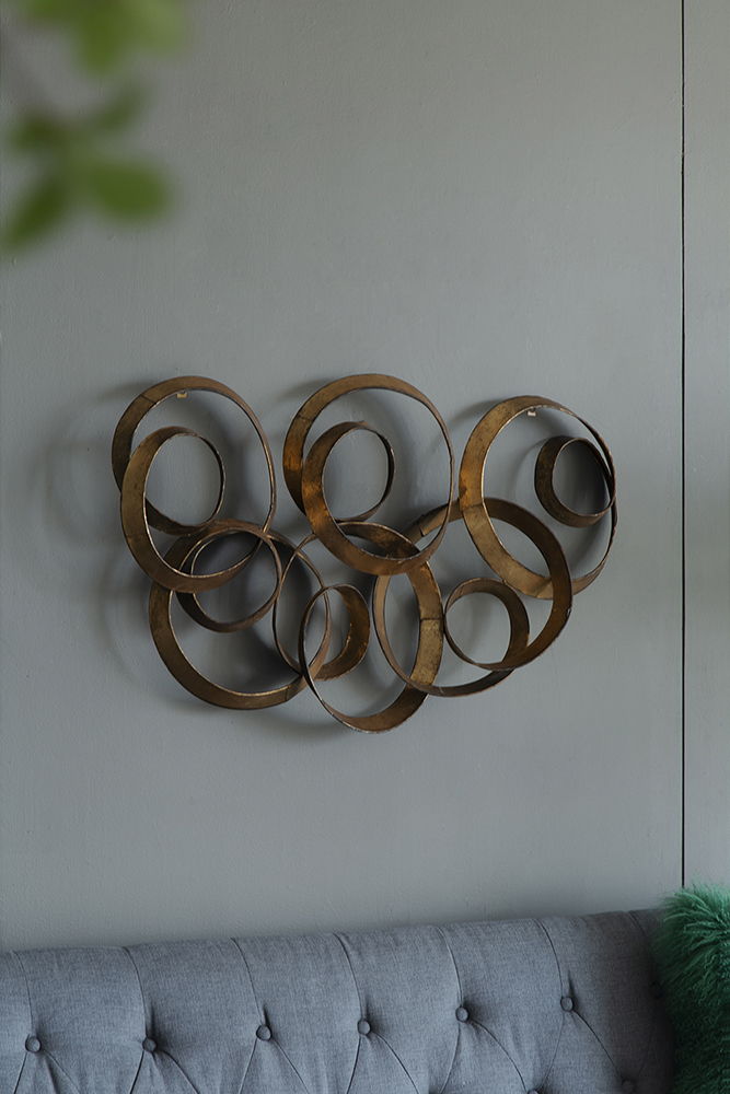 SerethaLeaf Wall Decor - Gold by HouseOfZazla