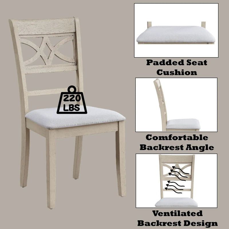 Ferris - Side Chair (Set of 2) - Antique Gray by HouseOfZazla