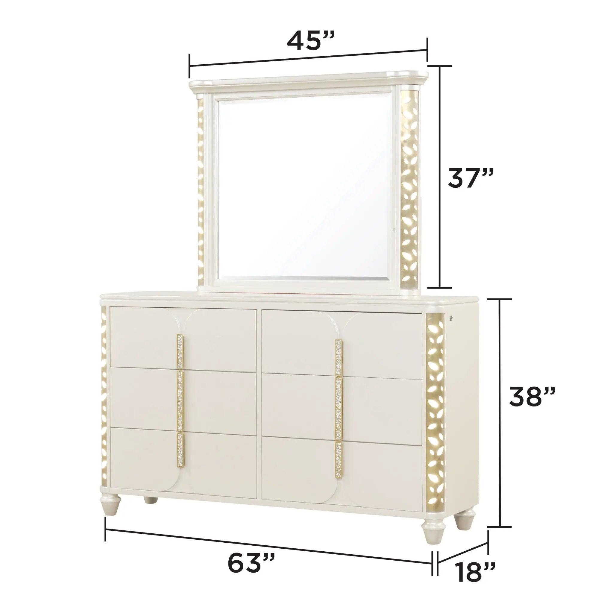 Cinderella - Bedroom Set With LED by HouseOfZazla