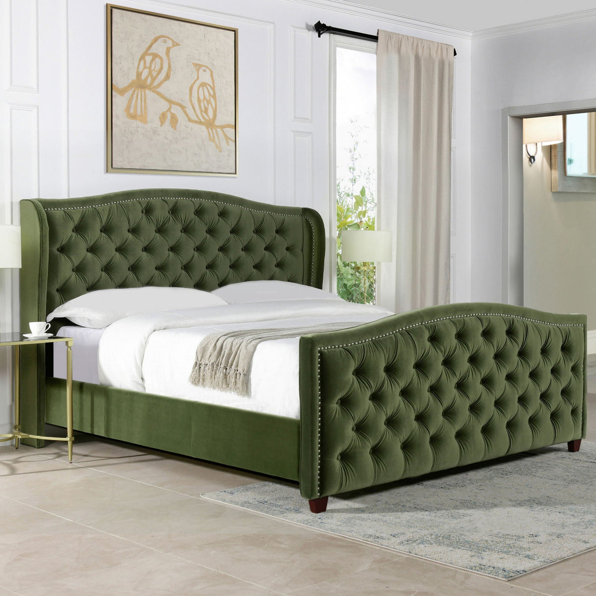 Marcella - Upholstered Shelter Headboard Bed, photo 28 of 35