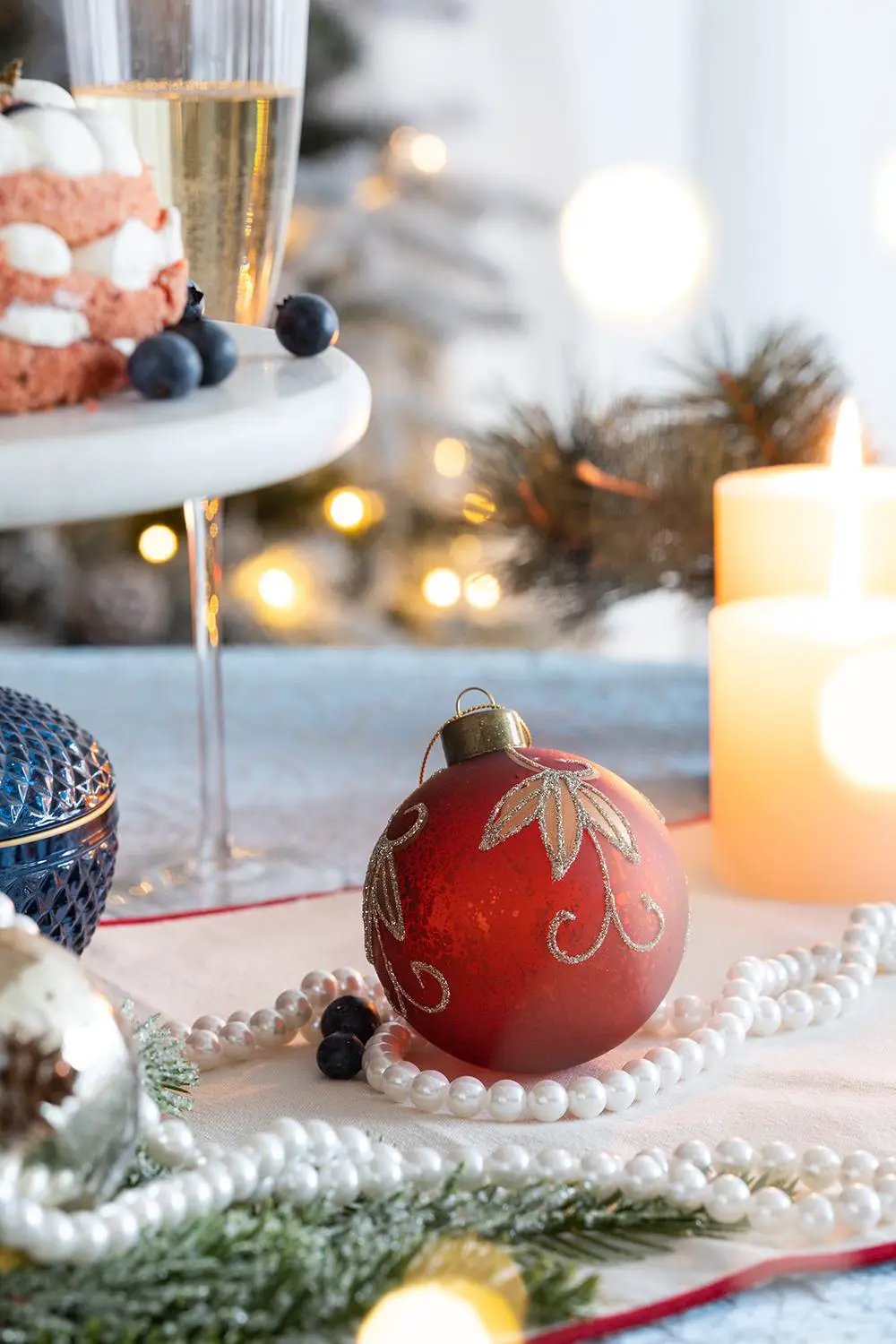 Christmas Ball Ornaments Decorative Hanging Tree Ornaments For Holiday Party Decorations by HouseOfZazla