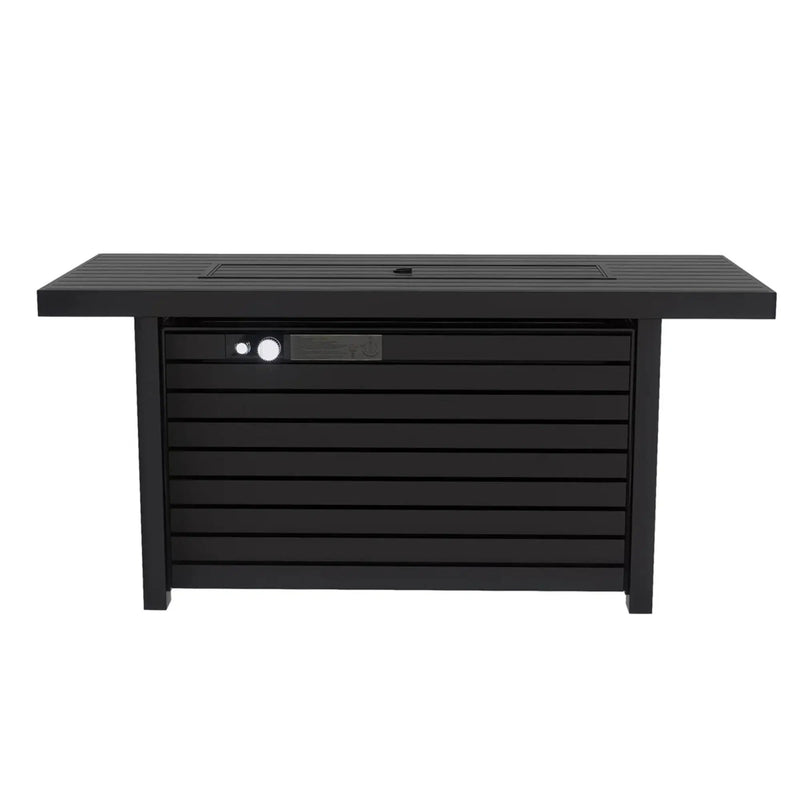 Outdoor Fire Pit Table & Lid - Black by Unique Piece Furniture