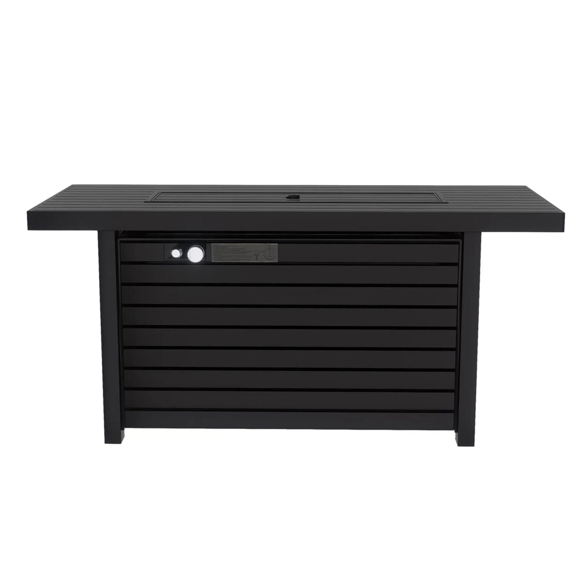 Outdoor Fire Pit Table & Lid - Black by HouseOfZazla