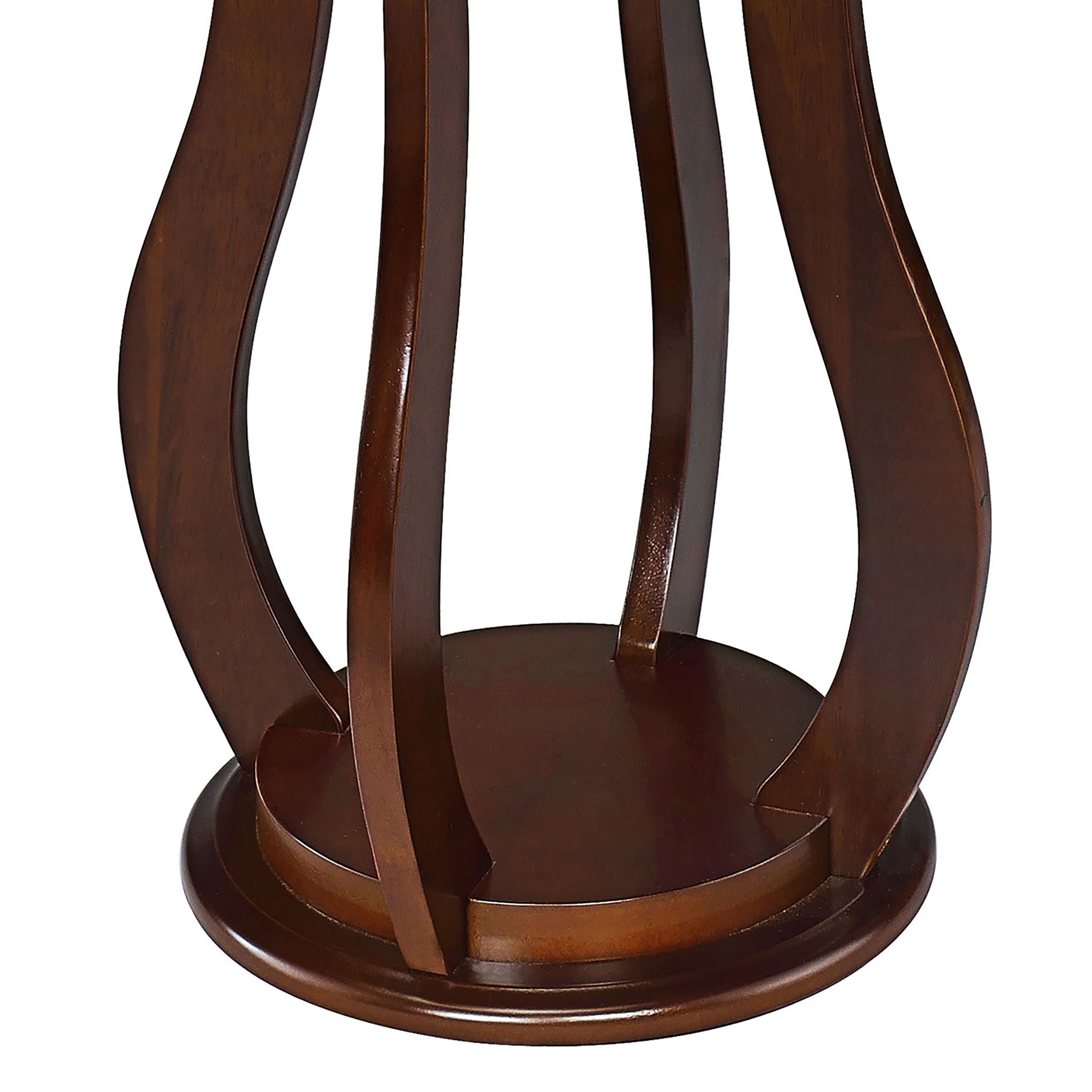 Round Accent Table - Brown by HouseOfZazla