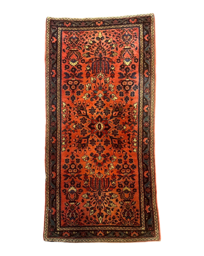 Antique Persian Sarouk Rug 2x4, Red, Fine 260 KPSI by Jewel Rugs