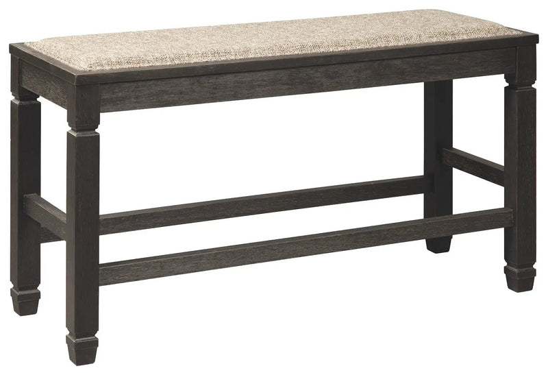 Tyler Creek - DBL Counter UPH Bench - Antique Black by Unique Piece Furniture