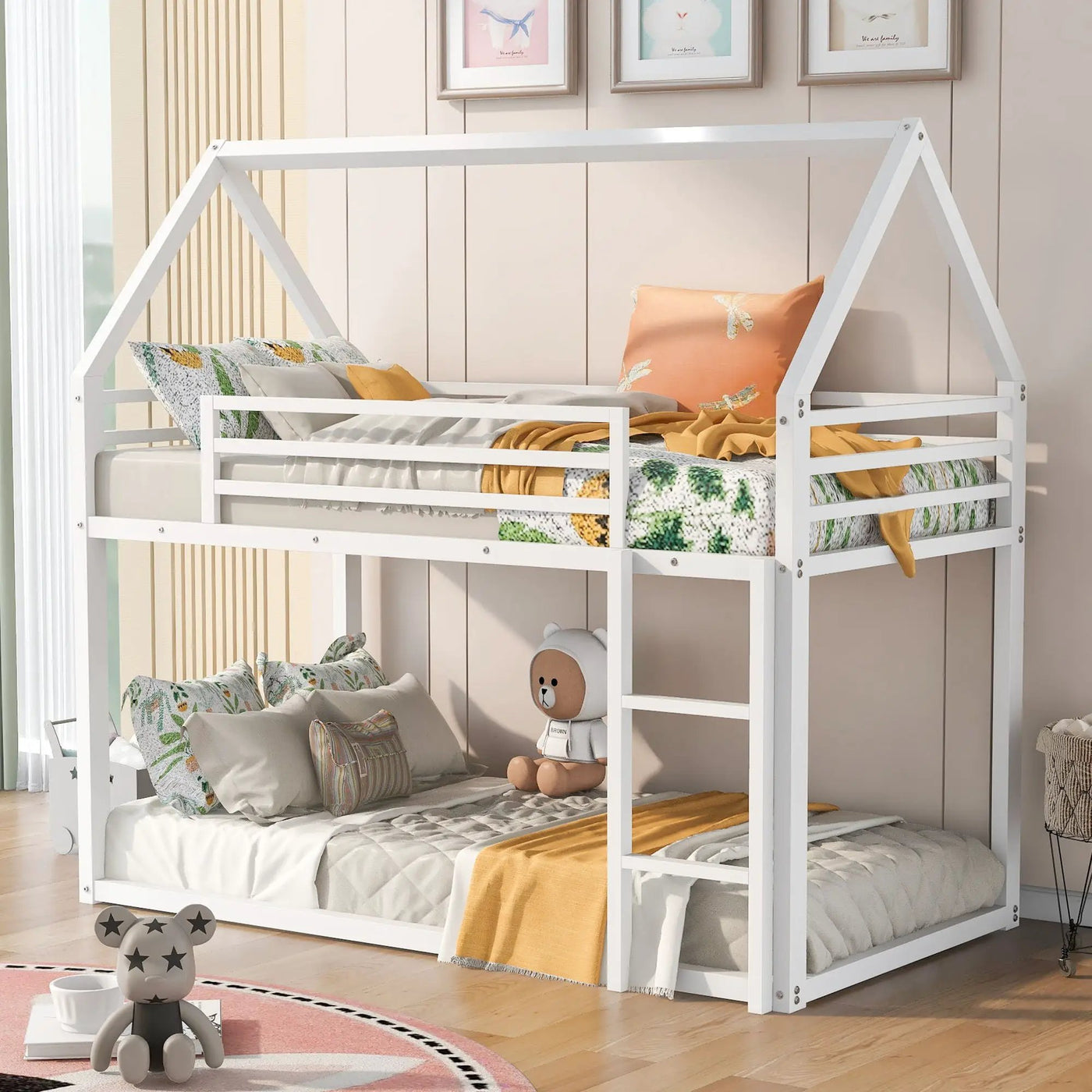 House Bunk Bed With Built In Ladder by HouseOfZazla