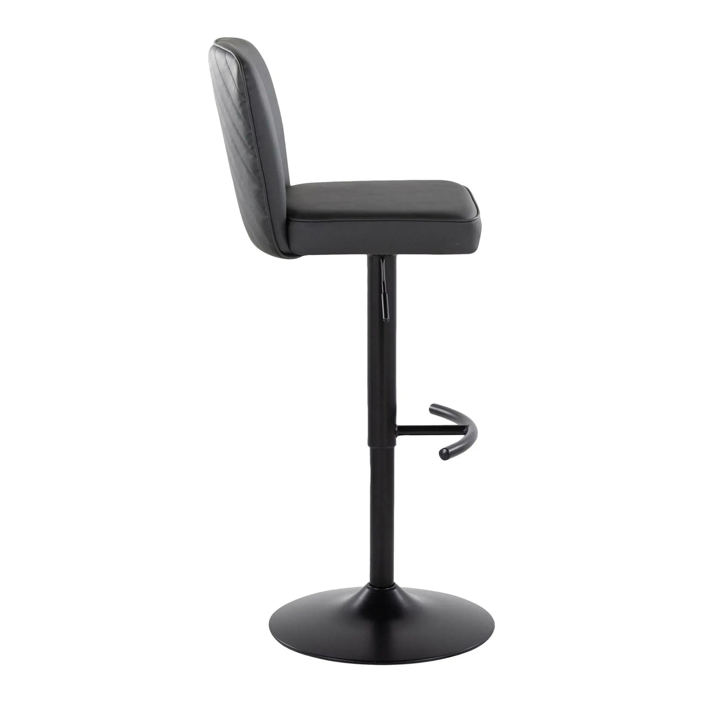 Henry - Contemporary Adjustable Barstool & Swivel With Rounded T Footrest (Set of 2) by HouseOfZazla