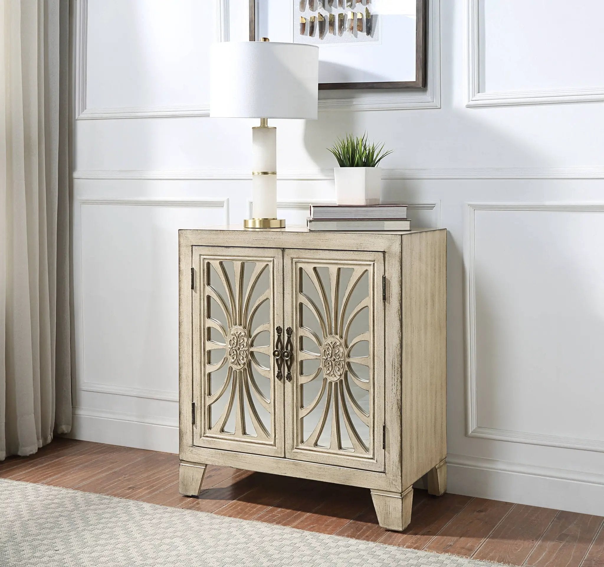 Nalani - Console Cabinet - Antique White by Unique Piece Furniture