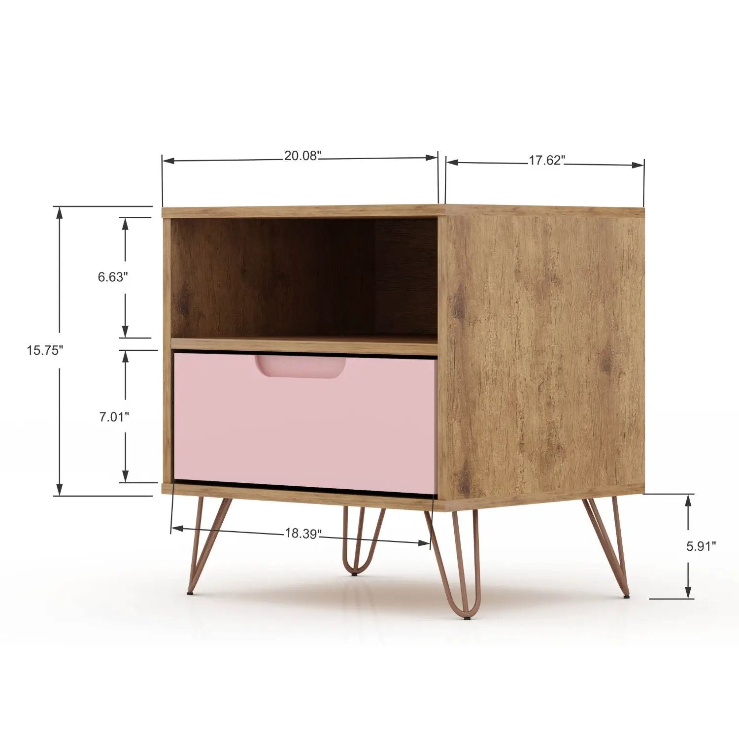 Rockefeller - Nightstand With 1 Drawer by HouseOfZazla
