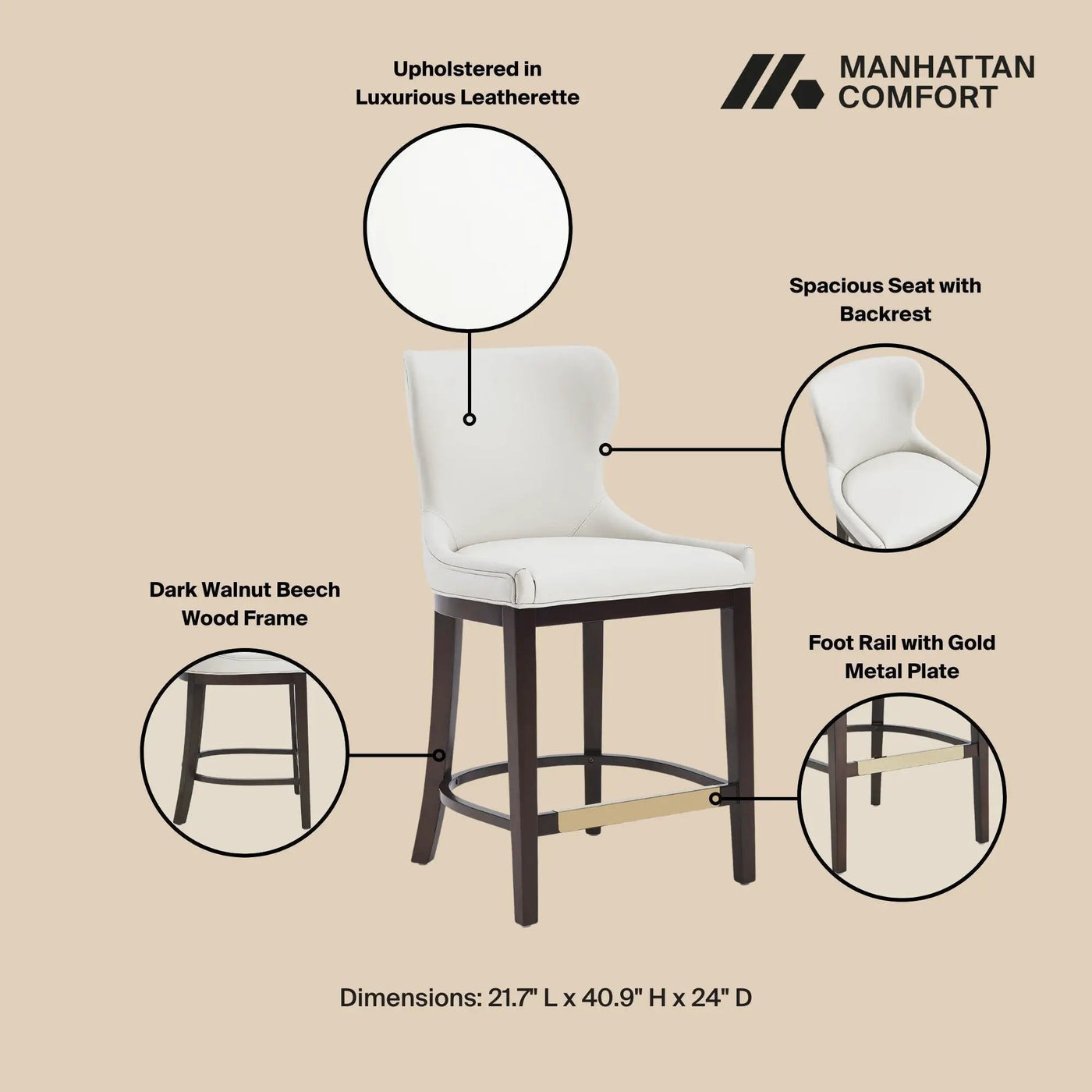 Blair - Counter Stool by HouseOfZazla