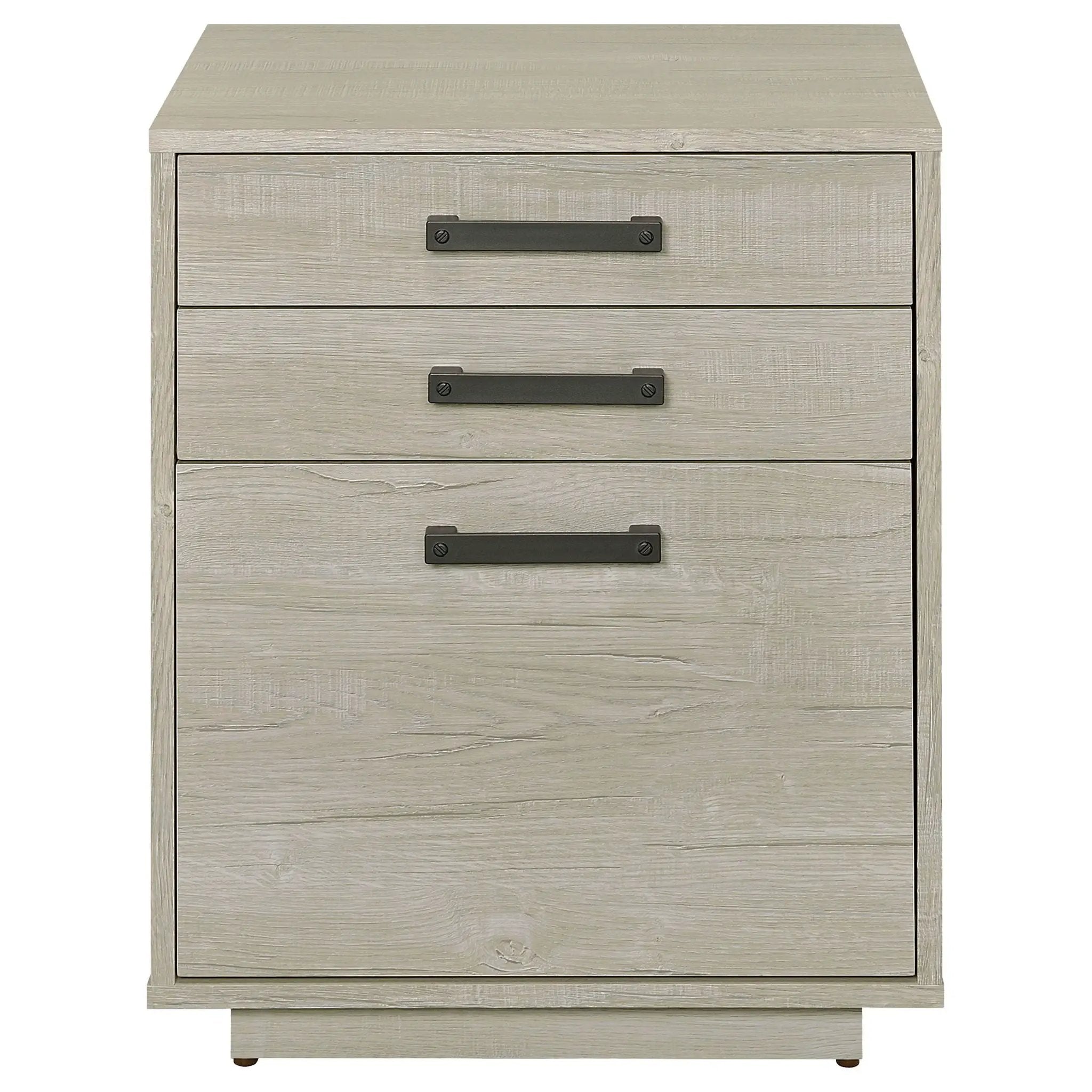 Loomis 3-drawer Home Office File Cabinet Whitewashed Grey by Unique Piece Furniture