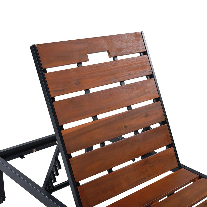 Outdoor Chaise With Adjustable Backrest by HouseOfZazla