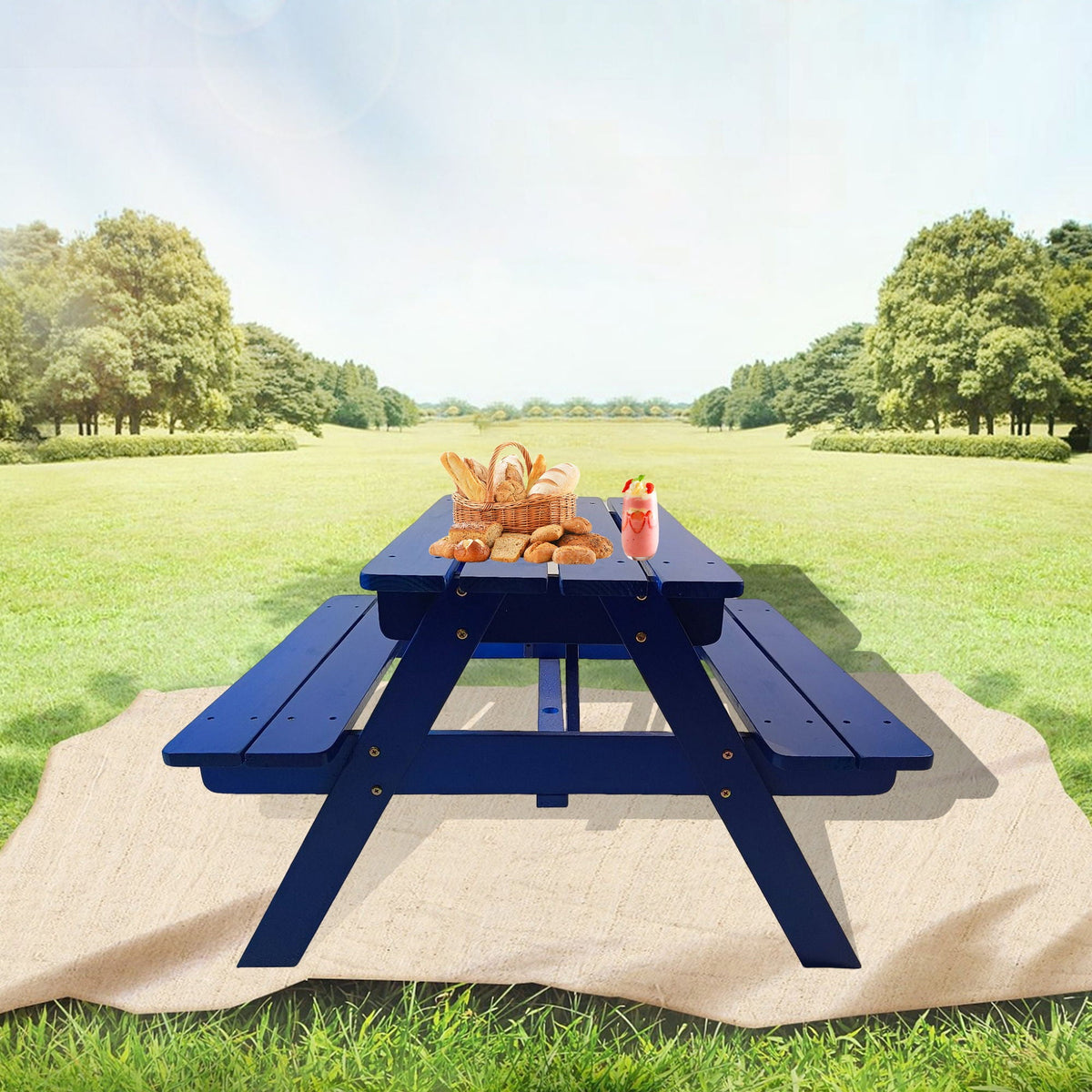 Durable Solid Wood Children's Dining Table And Chairs Set, Multi-Functional, photo 7 of 14