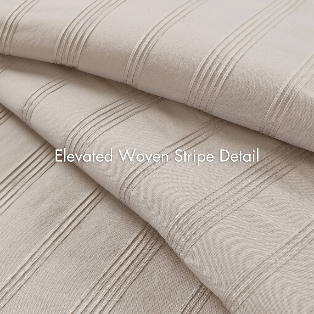 Striped Full Woven Duvet Set with 2 Pillow Shams - Full Size, photo 6 of 10