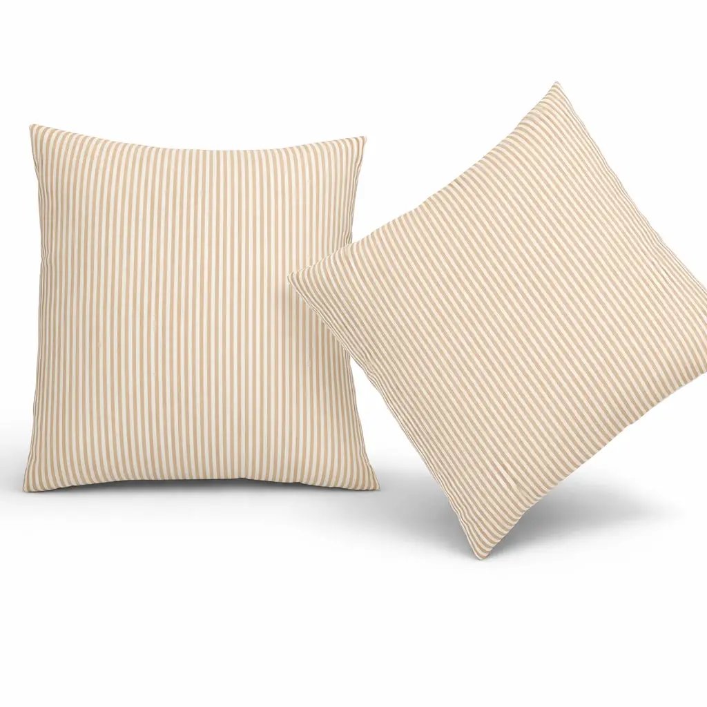 2 Pack Outdoor Throw Pillows, Waterproof & Fade-Resistant Patio Cushions (18x18) by HouseOfZazla