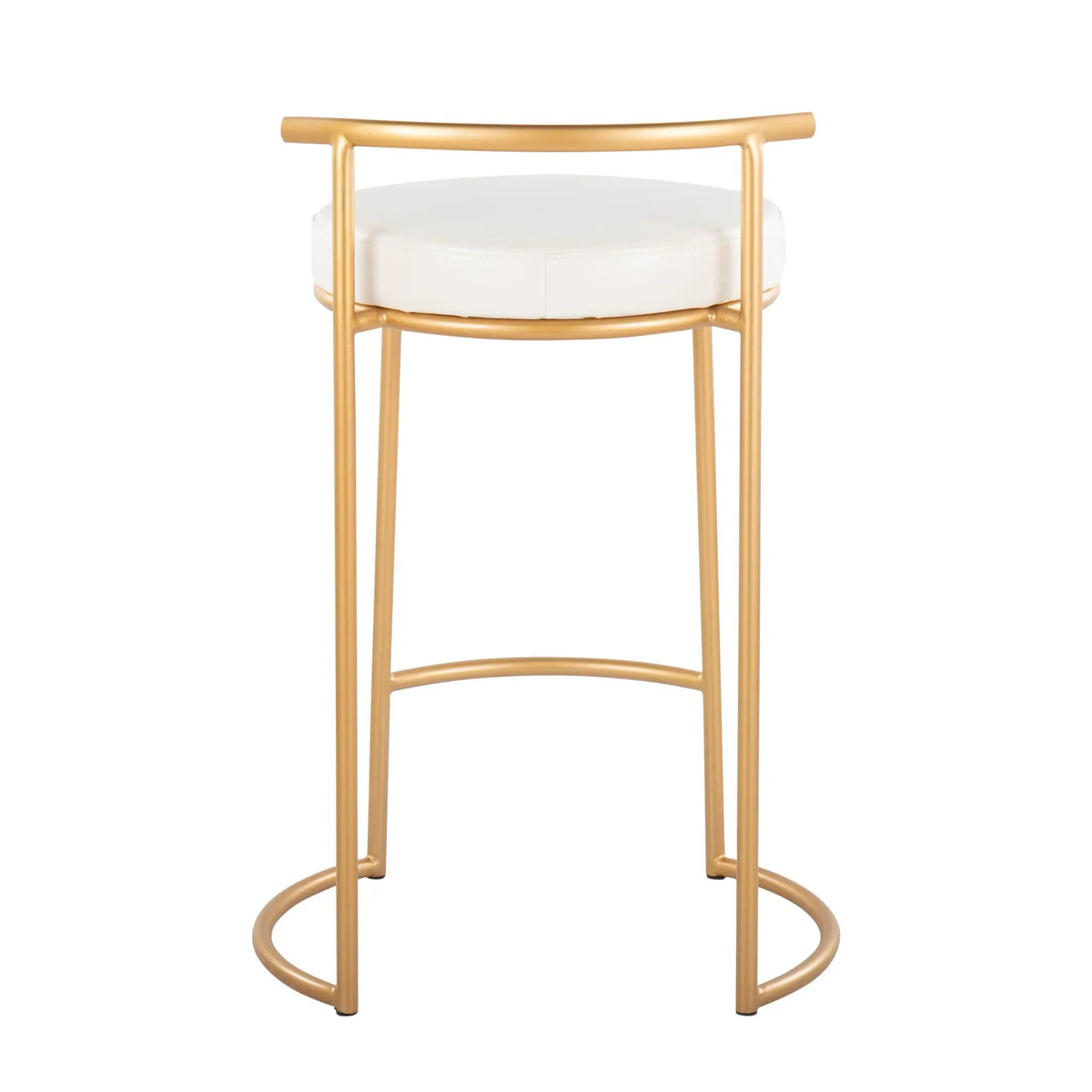 Fuji - Round Contemporary Fixed Height Counter Stool (Set of 2) by HouseOfZazla