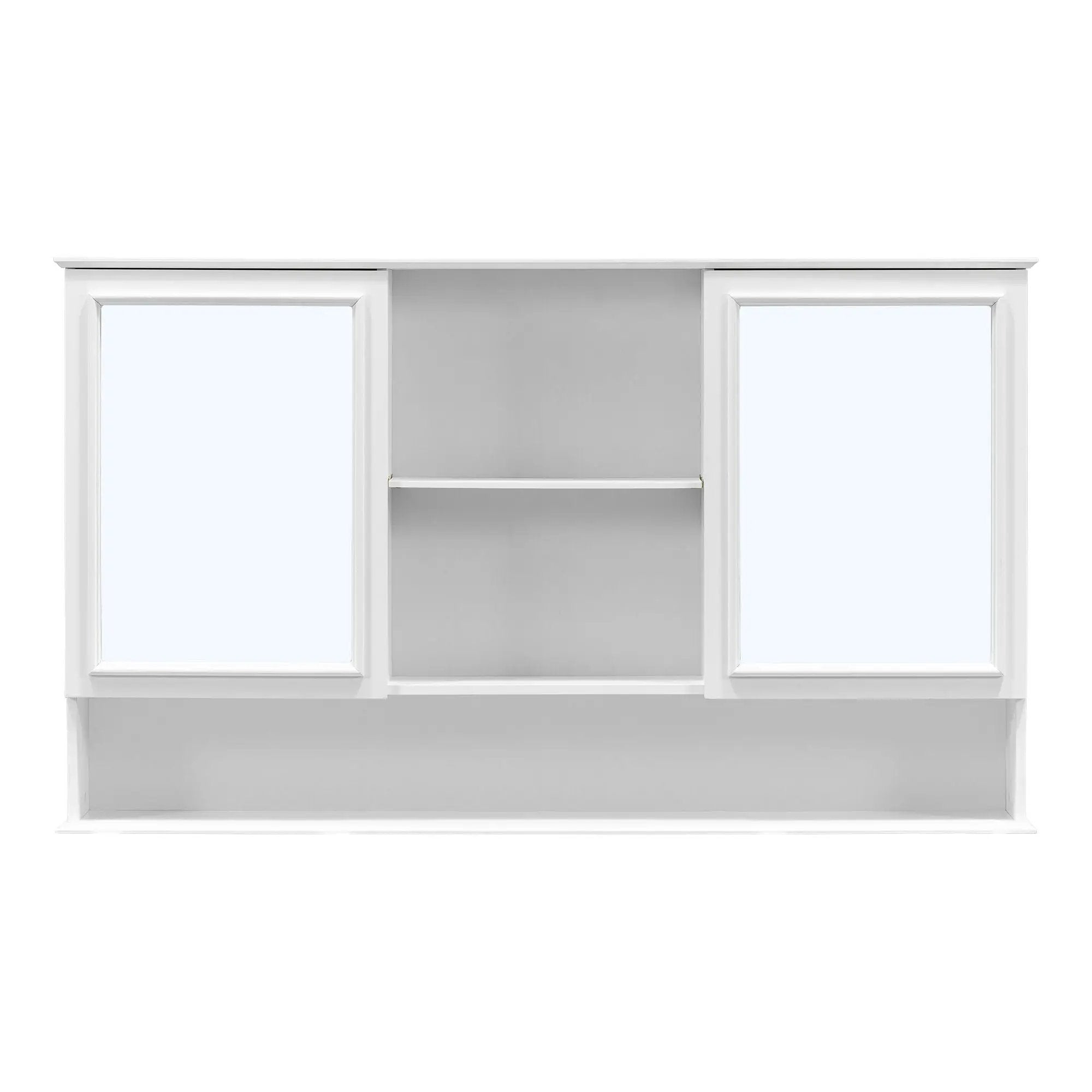 Wall Mounted Bathroom Medicine Cabinet With Double Mirrored Doors by HouseOfZazla