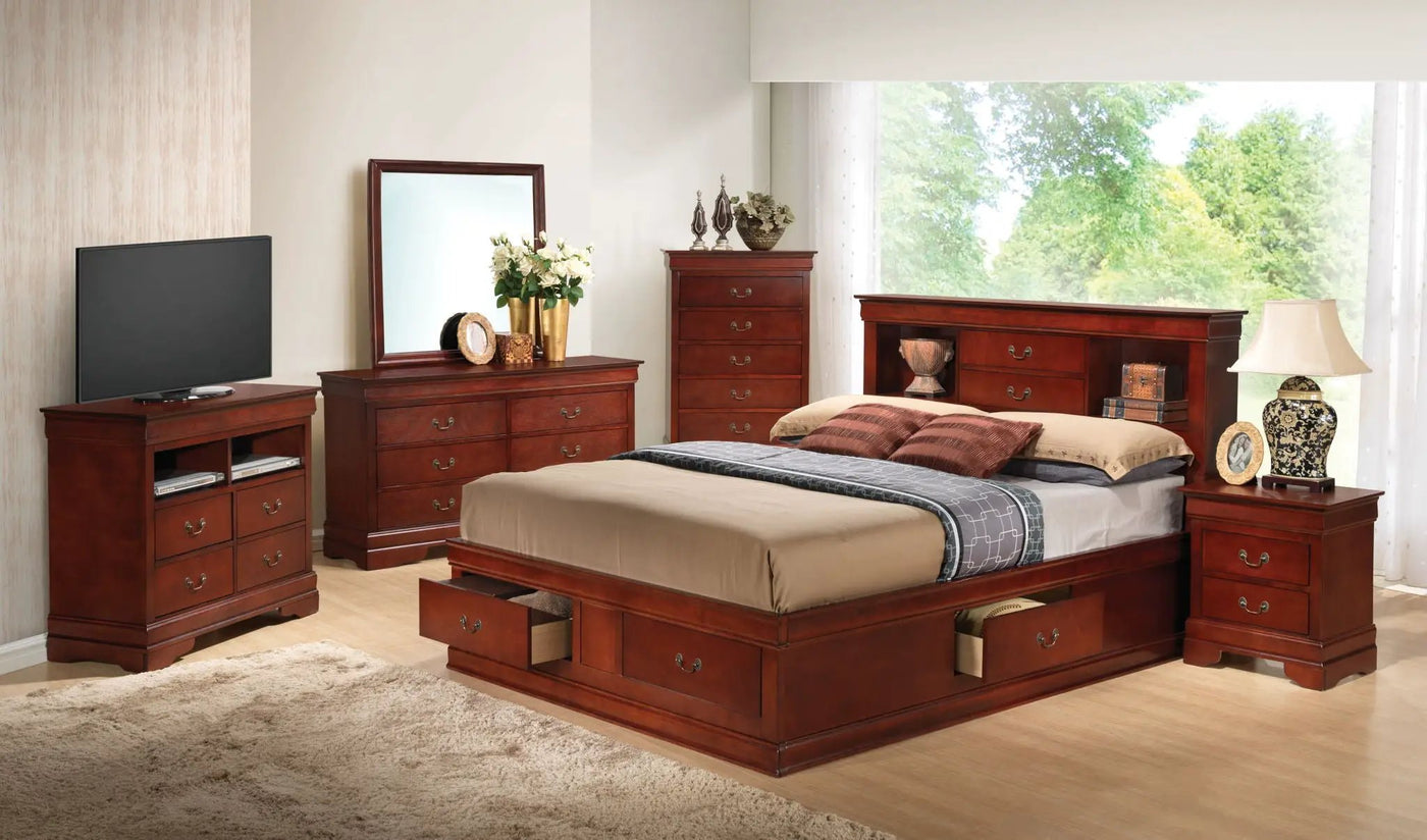 Traditional Style Bookcase Storage Bed by HouseOfZazla