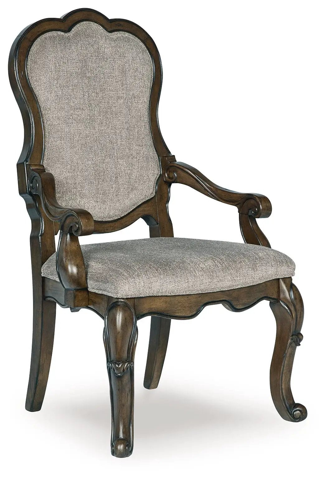 Maylee - Dining Upholstered Arm Chair (Set of 2) - Dark Brown by Unique Piece Furniture
