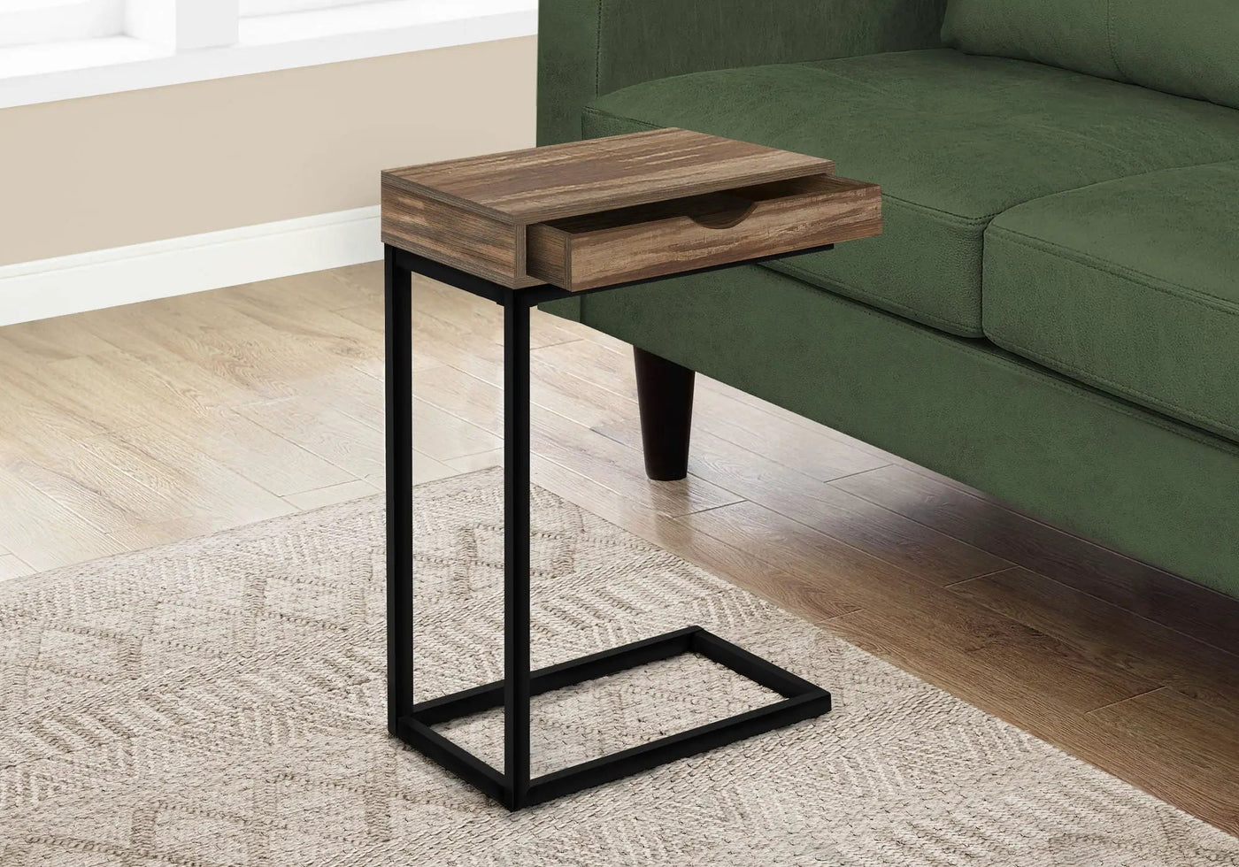 Accent Table, C - Shaped Contemporary Elegant Design by HouseOfZazla