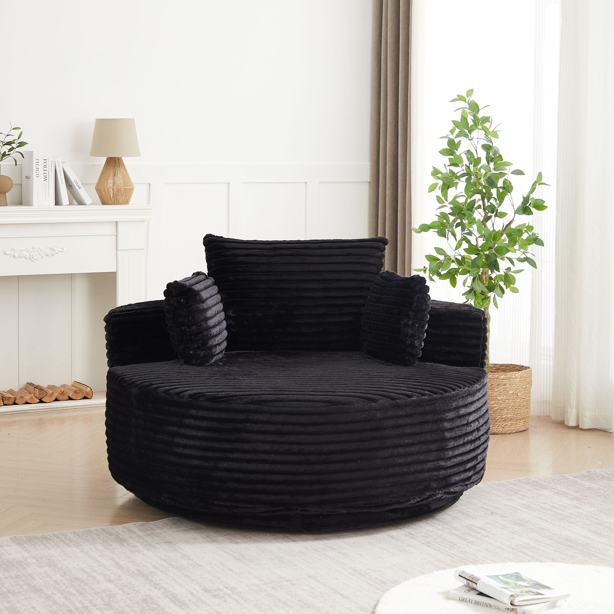 Swivel Chair With 360° Rotation For Living Room by HouseOfZazla